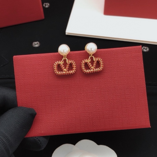 Replica Valentino Earrings For Women #1261598 $29.00 USD for Wholesale