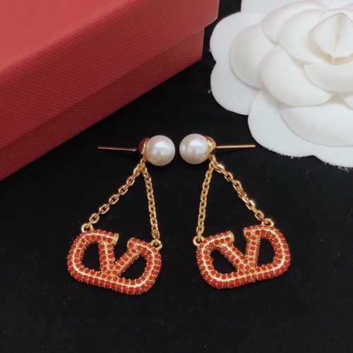 Replica Valentino Earrings For Women #1261717 $32.00 USD for Wholesale