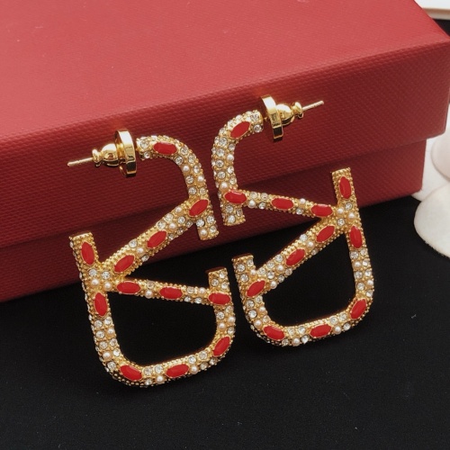 Replica Valentino Earrings For Women #1261744, $36.00 USD, [ITEM#1261744], Replica Valentino Earrings outlet from China