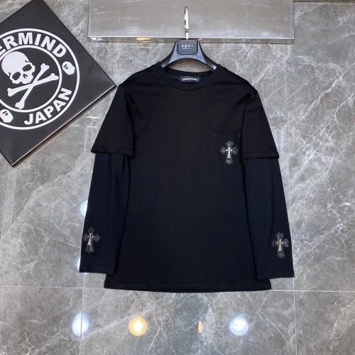 Replica Chrome Hearts T-Shirts Long Sleeved For Unisex #1261750, $45.00 USD, [ITEM#1261750], Replica Chrome Hearts T-Shirts outlet from China