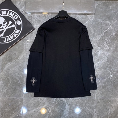 Replica Chrome Hearts T-Shirts Long Sleeved For Unisex #1261750 $45.00 USD for Wholesale