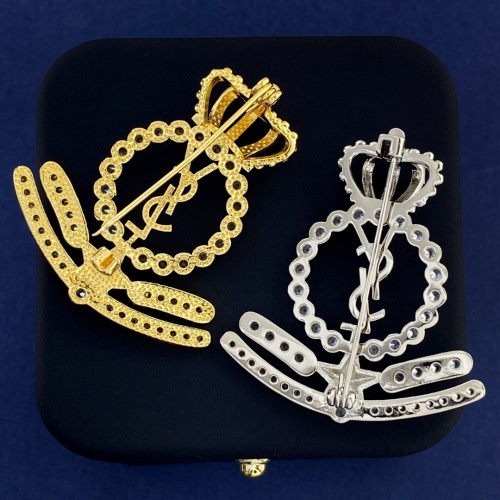 Replica Yves Saint Laurent Brooches For Women #1262696 $29.00 USD for Wholesale