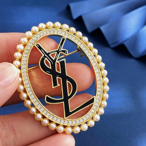 Replica Yves Saint Laurent Brooches For Women #1262702 $32.00 USD for Wholesale