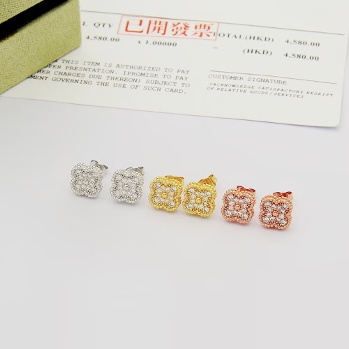 Replica Van Cleef & Arpels Earrings For Women #1262760 $25.00 USD for Wholesale