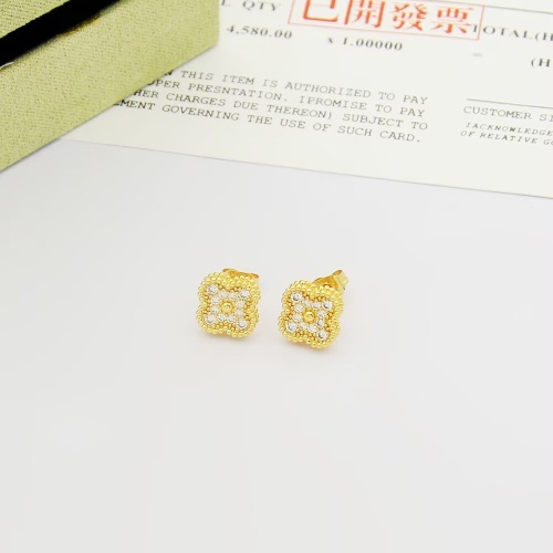 Replica Van Cleef &amp; Arpels Earrings For Women #1262762, $25.00 USD, [ITEM#1262762], Replica Van Cleef &amp; Arpels Earrings outlet from China