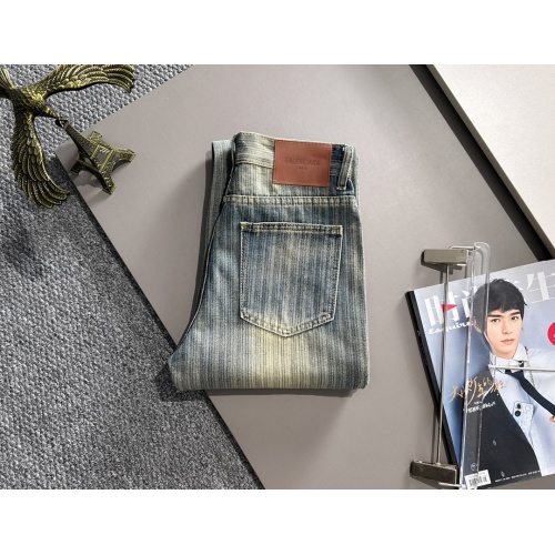 Replica Balenciaga Jeans For Men #1263068 $82.00 USD for Wholesale