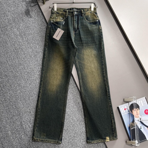 Replica Balenciaga Jeans For Men #1263076 $82.00 USD for Wholesale