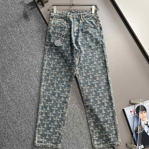 Replica Chrome Hearts Jeans For Men #1263297, $82.00 USD, [ITEM#1263297], Replica Chrome Hearts Jeans outlet from China