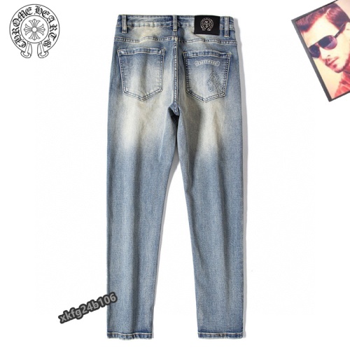 Replica Chrome Hearts Jeans For Men #1263928 $42.00 USD for Wholesale