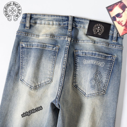 Replica Chrome Hearts Jeans For Men #1263928 $42.00 USD for Wholesale