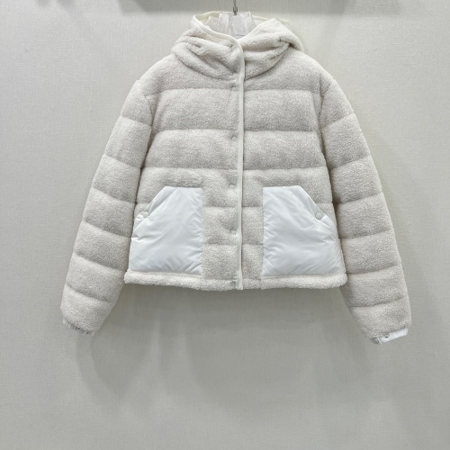 Replica Moncler Down Feather Coat Long Sleeved For Women #1264007, $225.00 USD, [ITEM#1264007], Replica Moncler Down Feather Coat outlet from China