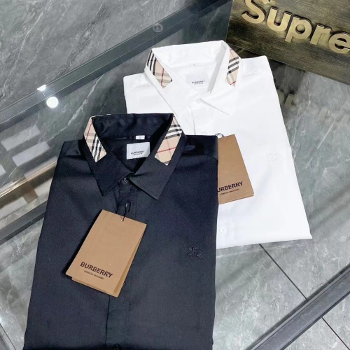 Replica Burberry Shirts Long Sleeved For Men #1264090 $42.00 USD for Wholesale