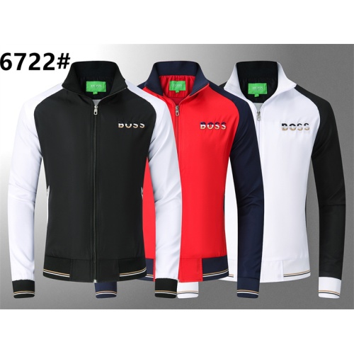 Replica Boss Jackets Long Sleeved For Men #1264142 $39.00 USD for Wholesale