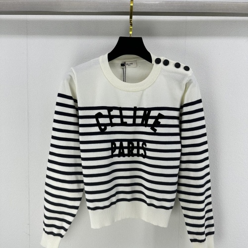 Replica Celine Sweaters Long Sleeved For Women #1264155, $92.00 USD, [ITEM#1264155], Replica Celine Sweaters outlet from China