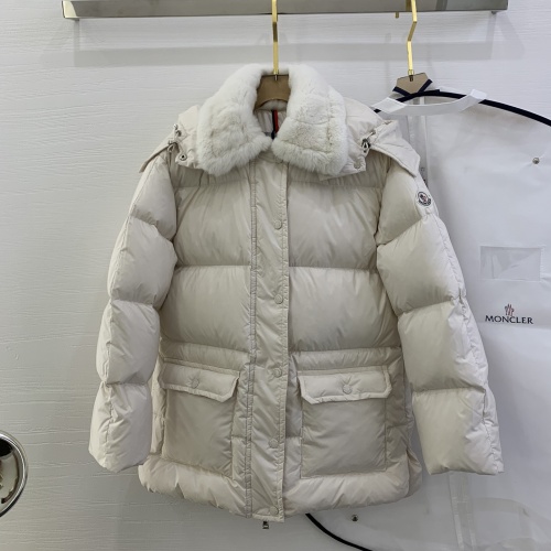 Replica Moncler Down Feather Coat Long Sleeved For Women #1264265, $314.05 USD, [ITEM#1264265], Replica Moncler Down Feather Coat outlet from China