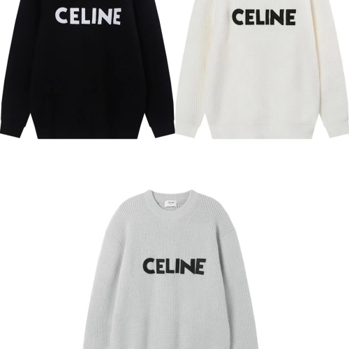 Replica Celine Sweaters Long Sleeved For Unisex #1264283 $52.00 USD for Wholesale