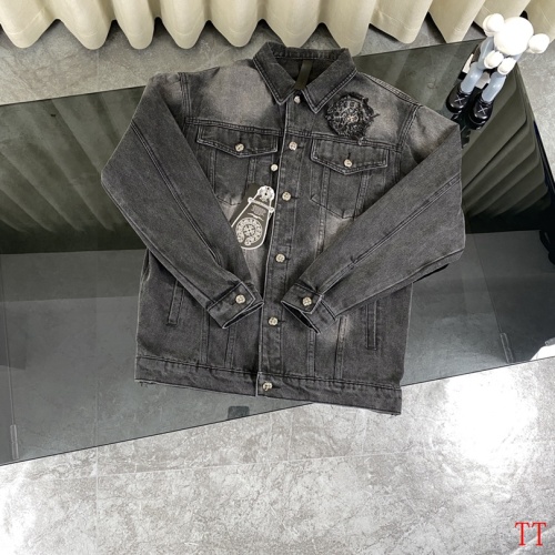 Replica Chrome Hearts Jackets Long Sleeved For Men #1264385 $85.00 USD for Wholesale