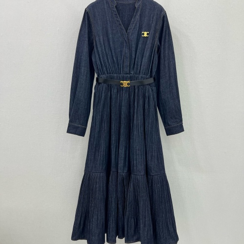 Replica Celine Dresses Long Sleeved For Women #1264419, $130.00 USD, [ITEM#1264419], Replica Celine Dresses outlet from China