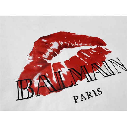 Replica Balmain T-Shirts Short Sleeved For Unisex #1264470 $32.00 USD for Wholesale