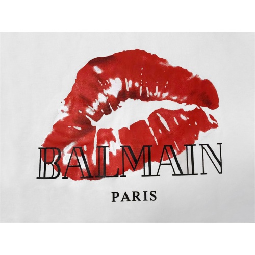 Replica Balmain T-Shirts Short Sleeved For Unisex #1264470 $32.00 USD for Wholesale