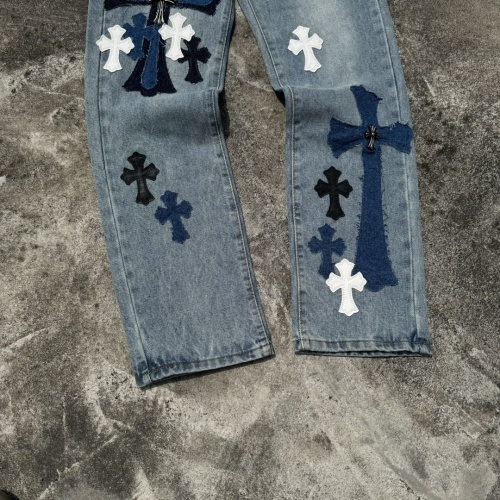 Replica Chrome Hearts Jeans For Men #1264700 $64.00 USD for Wholesale