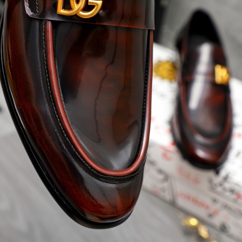 Replica Dolce & Gabbana D&G Leather Shoes For Men #1264769 $82.00 USD for Wholesale