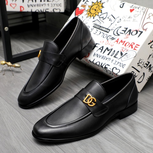 Replica Dolce &amp; Gabbana D&amp;G Leather Shoes For Men #1264774, $82.00 USD, [ITEM#1264774], Replica Dolce &amp; Gabbana D&amp;G Leather Shoes outlet from China