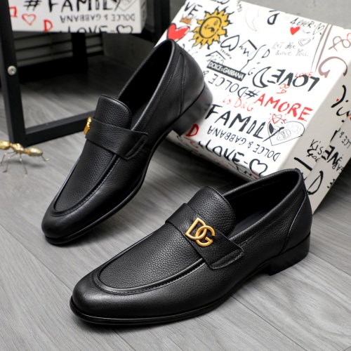 Replica Dolce &amp; Gabbana D&amp;G Leather Shoes For Men #1264776, $82.00 USD, [ITEM#1264776], Replica Dolce &amp; Gabbana D&amp;G Leather Shoes outlet from China