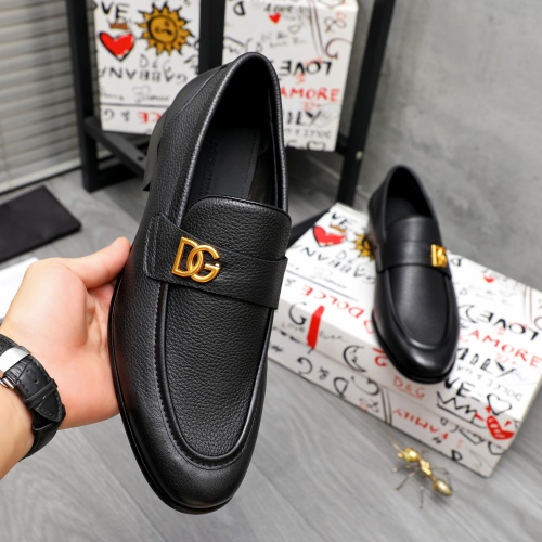 Replica Dolce & Gabbana D&G Leather Shoes For Men #1264776 $82.00 USD for Wholesale