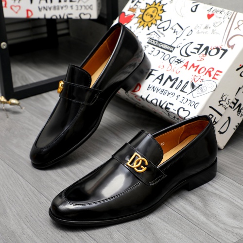 Replica Dolce &amp; Gabbana D&amp;G Leather Shoes For Men #1264787, $82.00 USD, [ITEM#1264787], Replica Dolce &amp; Gabbana D&amp;G Leather Shoes outlet from China