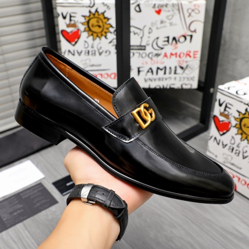 Replica Dolce & Gabbana D&G Leather Shoes For Men #1264787 $82.00 USD for Wholesale