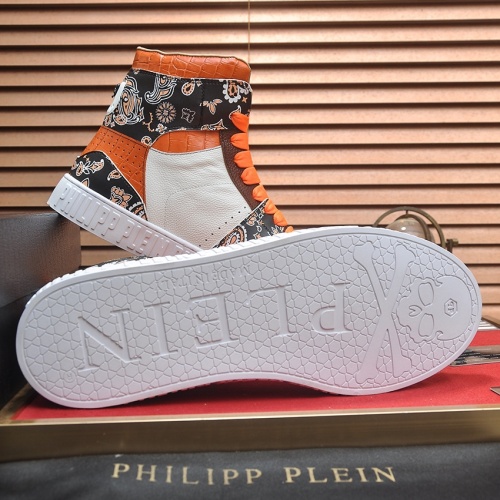 Replica Philipp Plein PP High Tops Shoes For Men #1265113 $105.00 USD for Wholesale