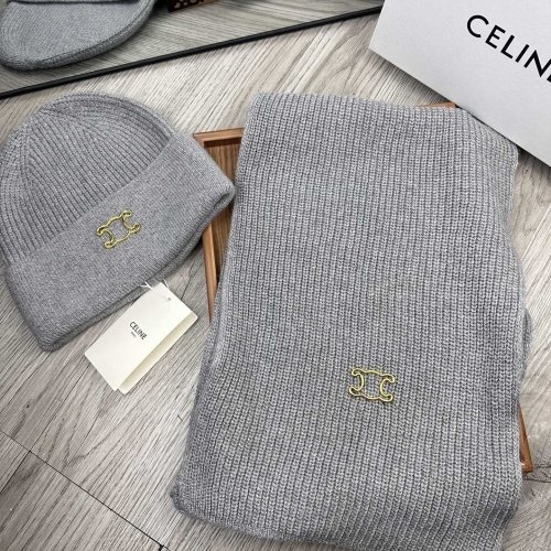 Replica Celine Hat and Scarf Set #1265240, $52.00 USD, [ITEM#1265240], Replica Celine Hat and Scarf and Glove Set outlet from China