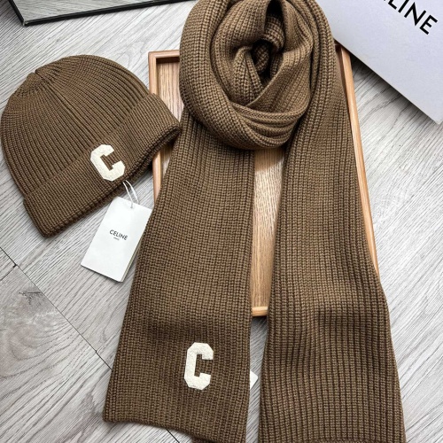 Replica Celine Hat and Scarf Set #1265244, $76.00 USD, [ITEM#1265244], Replica Celine Hat and Scarf and Glove Set outlet from China