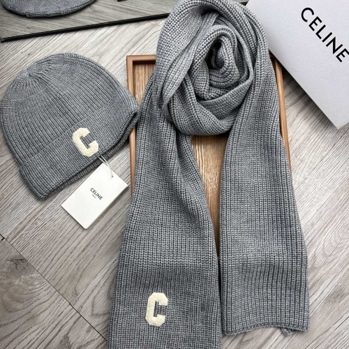 Replica Celine Hat and Scarf Set #1265245, $76.00 USD, [ITEM#1265245], Replica Celine Hat and Scarf and Glove Set outlet from China