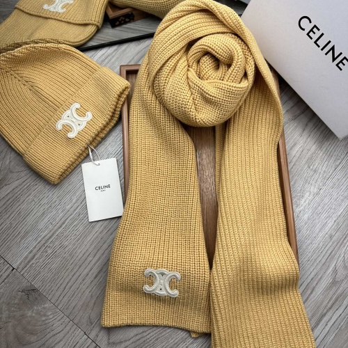 Replica Celine Hat and Scarf Set #1265251, $76.00 USD, [ITEM#1265251], Replica Celine Hat and Scarf and Glove Set outlet from China