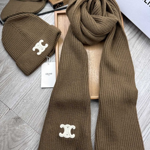 Replica Celine Hat and Scarf Set #1265252, $76.00 USD, [ITEM#1265252], Replica Celine Hat and Scarf and Glove Set outlet from China