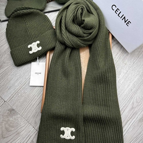 Replica Celine Hat and Scarf Set #1265254, $76.00 USD, [ITEM#1265254], Replica Celine Hat and Scarf and Glove Set outlet from China