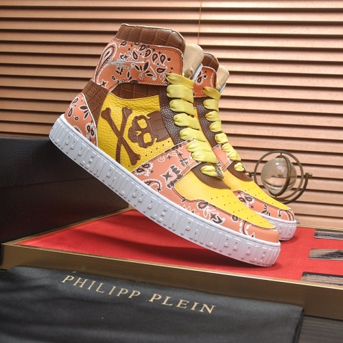 Replica Philipp Plein PP High Tops Shoes For Men #1265780 $105.00 USD for Wholesale