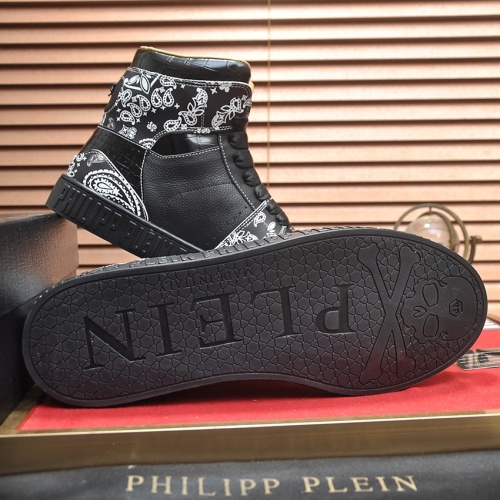 Replica Philipp Plein PP High Tops Shoes For Men #1265784 $105.00 USD for Wholesale