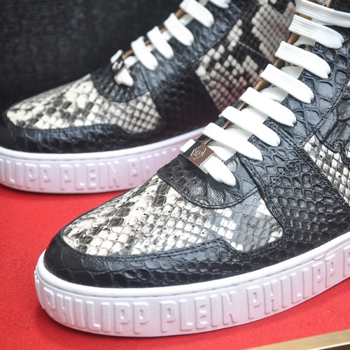 Replica Philipp Plein PP High Tops Shoes For Men #1265785 $105.00 USD for Wholesale