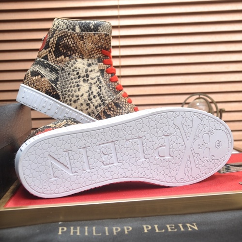 Replica Philipp Plein PP High Tops Shoes For Men #1265786 $105.00 USD for Wholesale