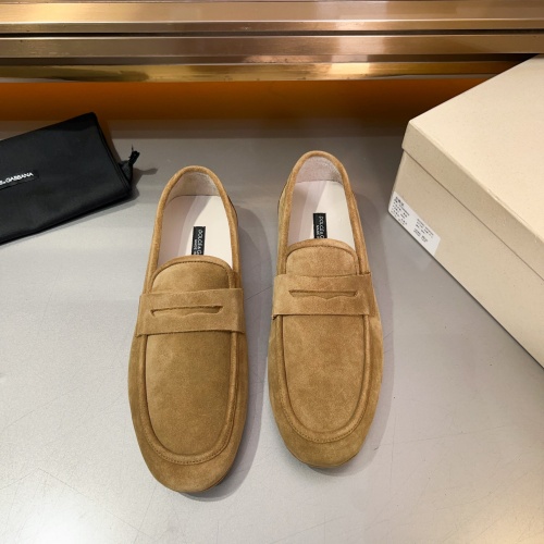 Replica Dolce & Gabbana D&G Leather Shoes For Men #1265819 $130.00 USD for Wholesale