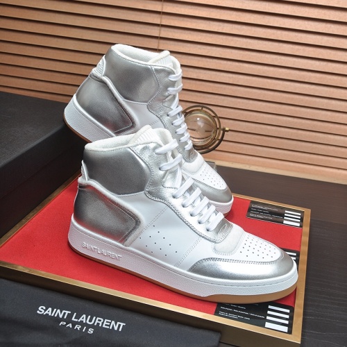 Replica Yves Saint Laurent YSL High Tops Shoes For Men #1265894 $98.00 USD for Wholesale