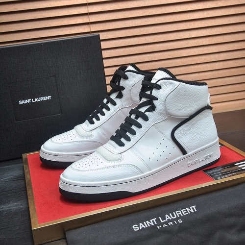 Replica Yves Saint Laurent YSL High Tops Shoes For Men #1265898, $98.00 USD, [ITEM#1265898], Replica Yves Saint Laurent YSL High Tops Shoes outlet from China