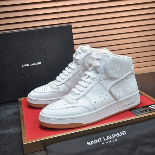 Replica Yves Saint Laurent YSL High Tops Shoes For Men #1265899, $98.00 USD, [ITEM#1265899], Replica Yves Saint Laurent YSL High Tops Shoes outlet from China