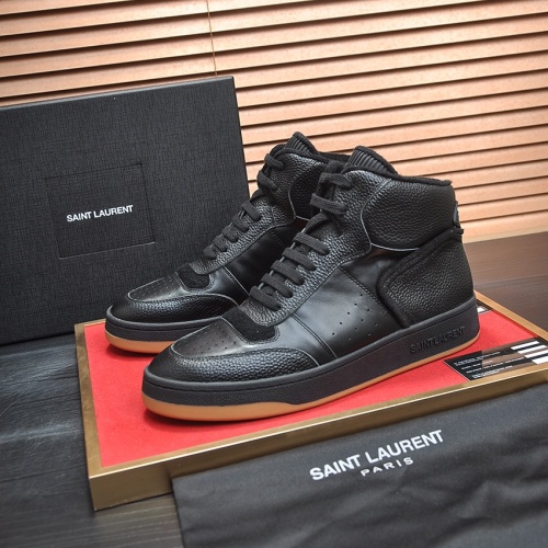 Replica Yves Saint Laurent YSL High Tops Shoes For Men #1265901, $98.00 USD, [ITEM#1265901], Replica Yves Saint Laurent YSL High Tops Shoes outlet from China