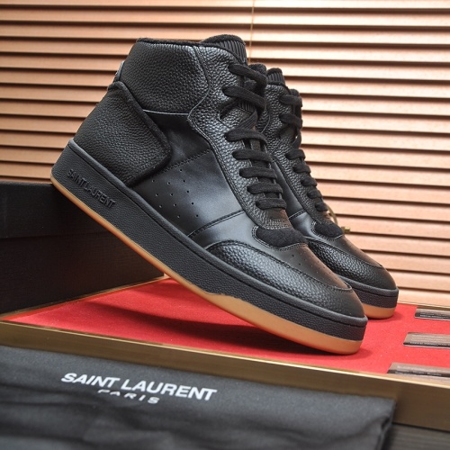 Replica Yves Saint Laurent YSL High Tops Shoes For Men #1265901 $98.00 USD for Wholesale