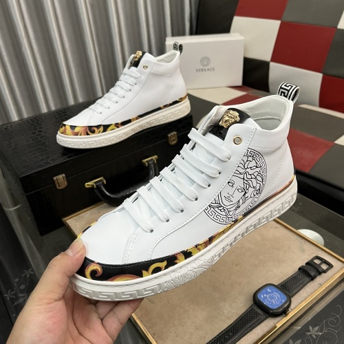 Replica Versace High Tops Shoes For Men #1266260, $76.00 USD, [ITEM#1266260], Replica Versace High Tops Shoes outlet from China