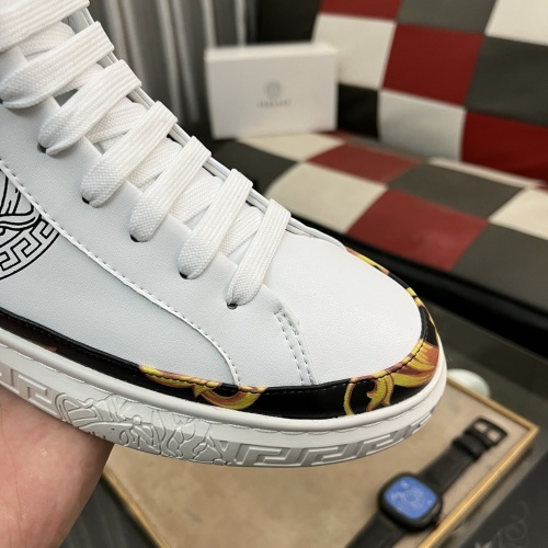 Replica Versace High Tops Shoes For Men #1266260 $76.00 USD for Wholesale